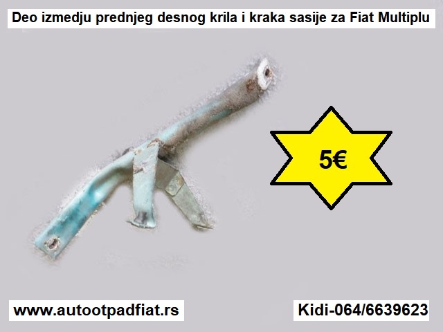 Deo izmedju prednjeg desnog krila i kraka sasije za Fiat Multiplu